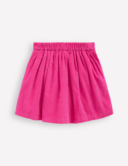 Minirock mit Knopfleiste-Himbeerrosa-3