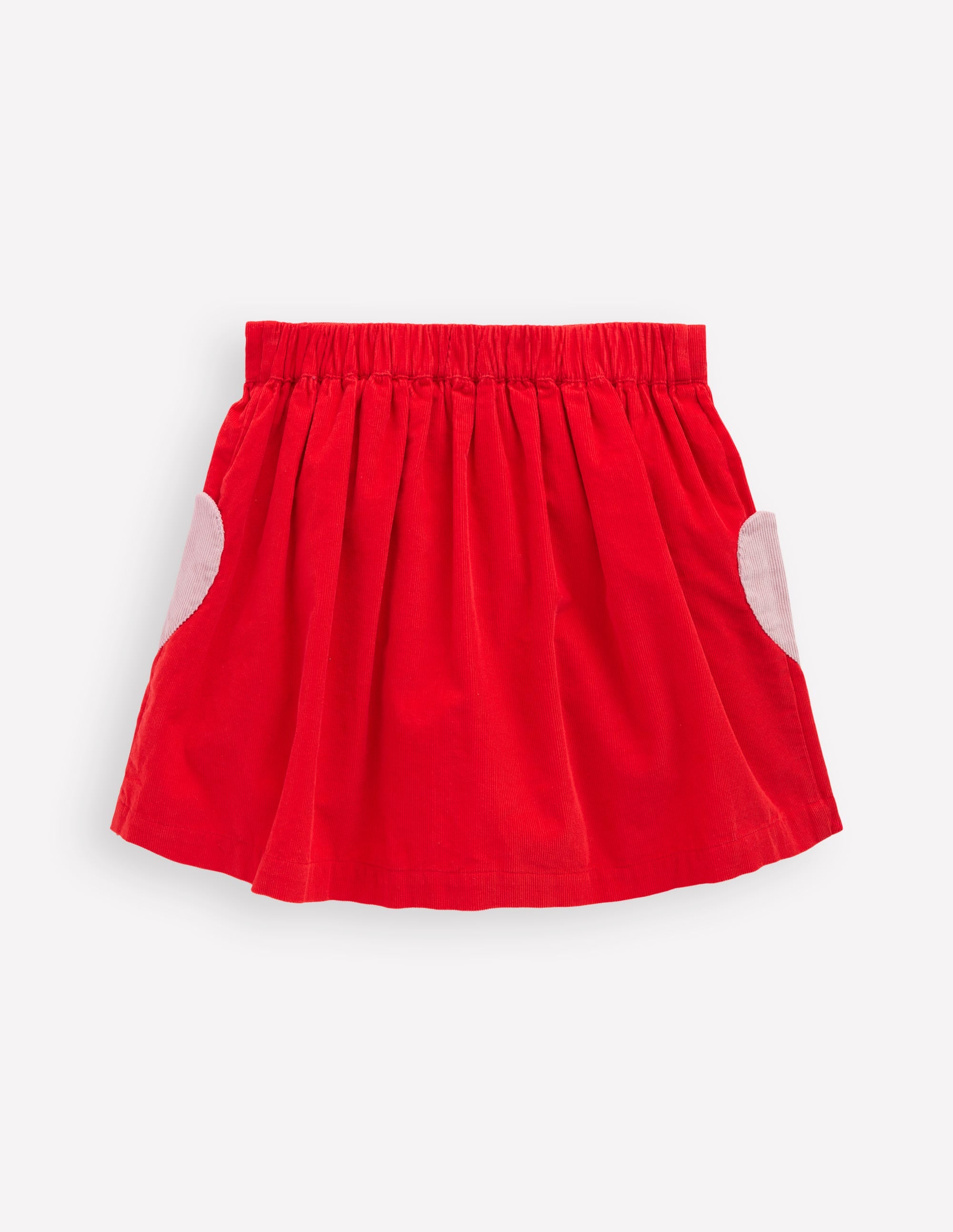 Mini-jupe boutonnée-Cœurs rouge rockabilly - Image 2