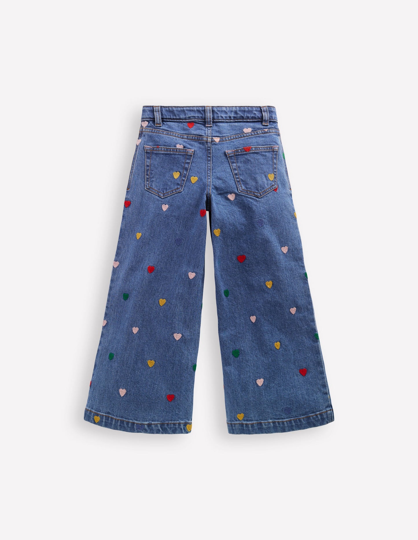 Hose mit weitem Bein-Mittleres Vintageblau/Denim, Herzen