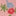 Pantalon large-Motif petites fleurs rose vintage