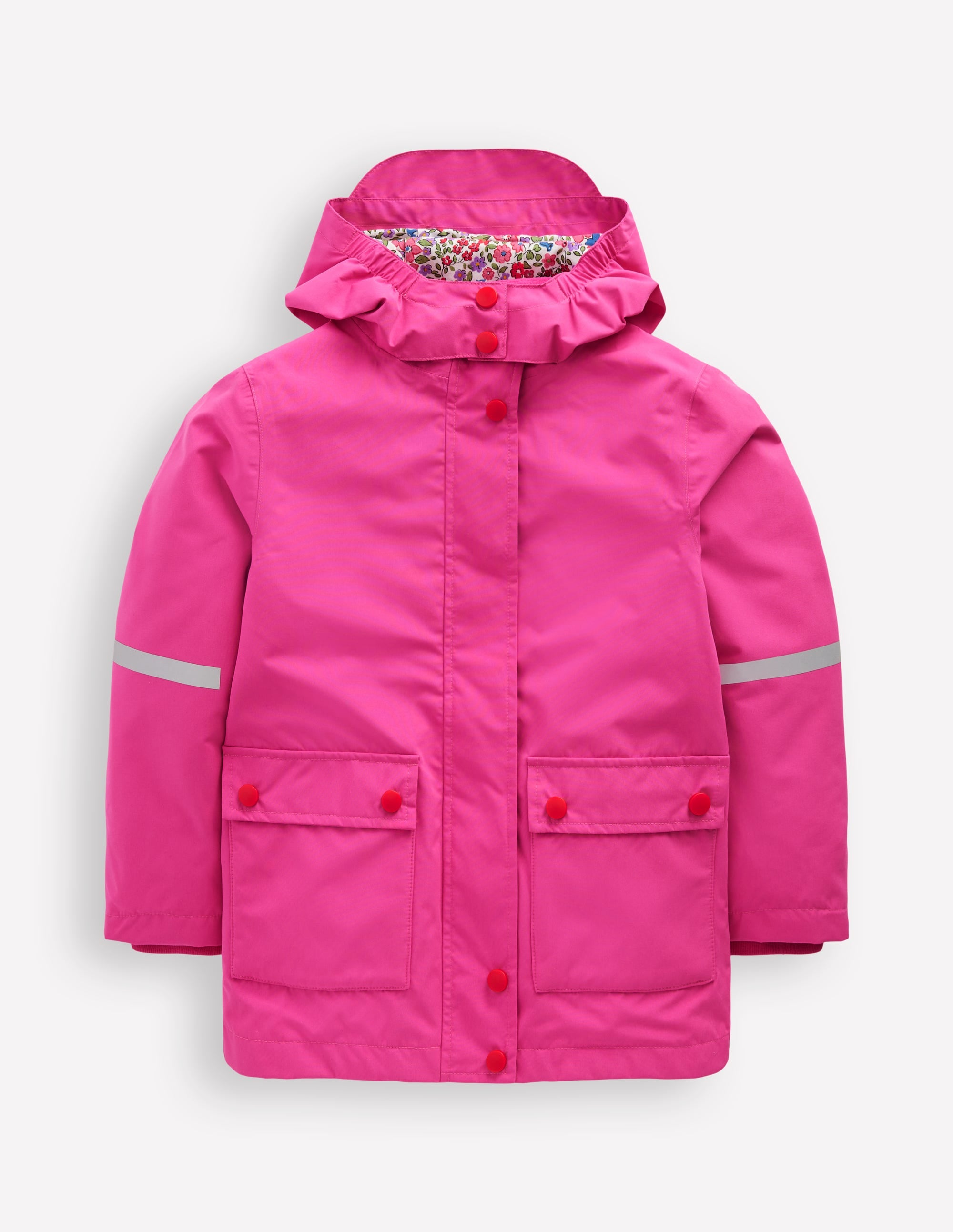 Wasserdichte Fischerjacke-Himbeerrosa - Image 1