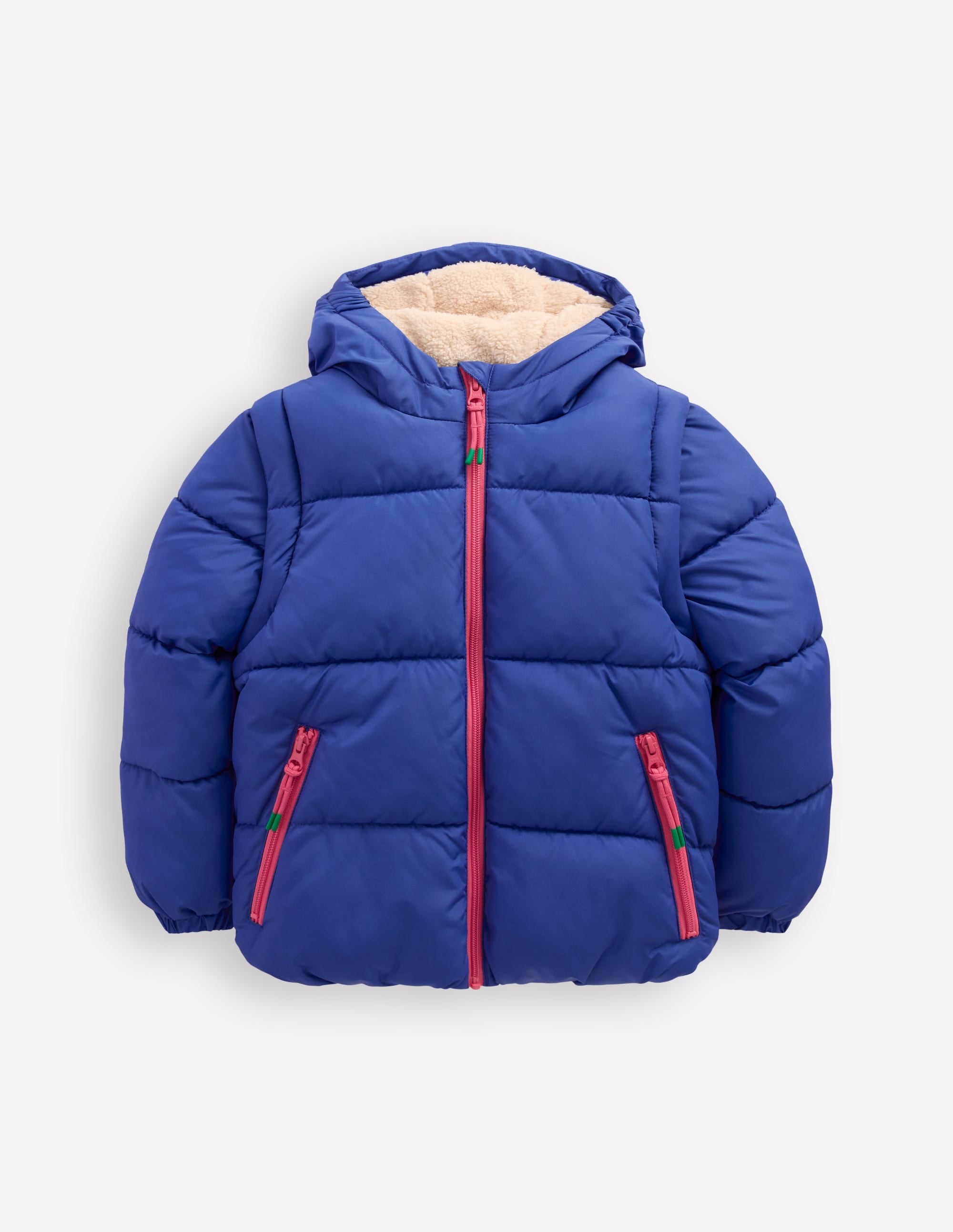 2-in-1 Padded Coat-Starboard Blue Rainbow - Image 1