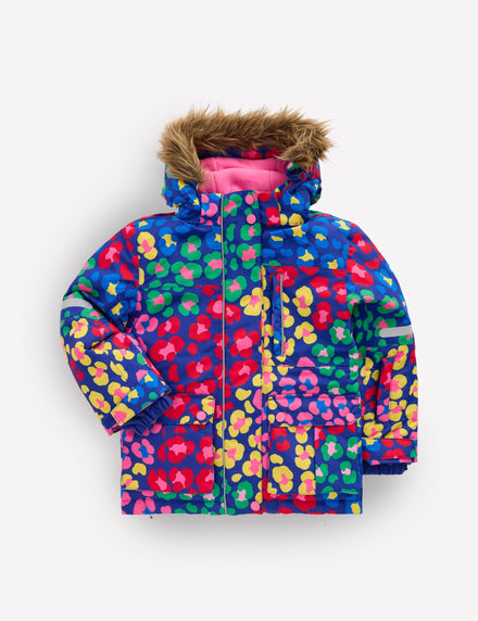 Manteau imperméable toutes saisons-Léopard arc-en-ciel multi
