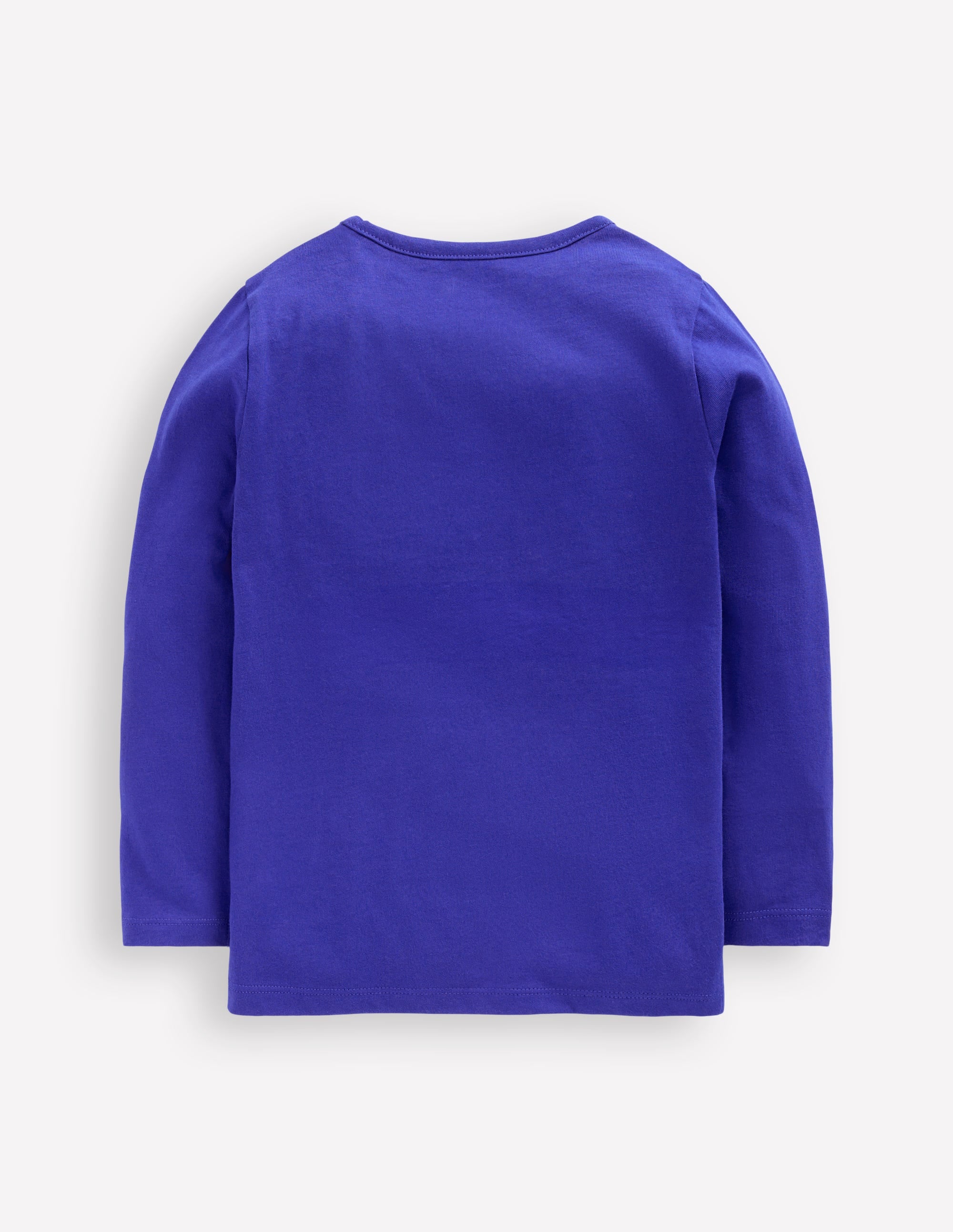 Langarmshirt mit Aufklappdetail-Saphirblau Spukhaus - Image 2