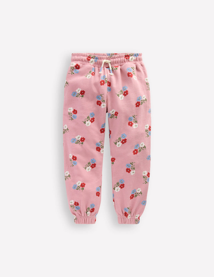 Lustig bedruckte Jogginghose-Vintage-Rosa Kleiner Blumenstrauß