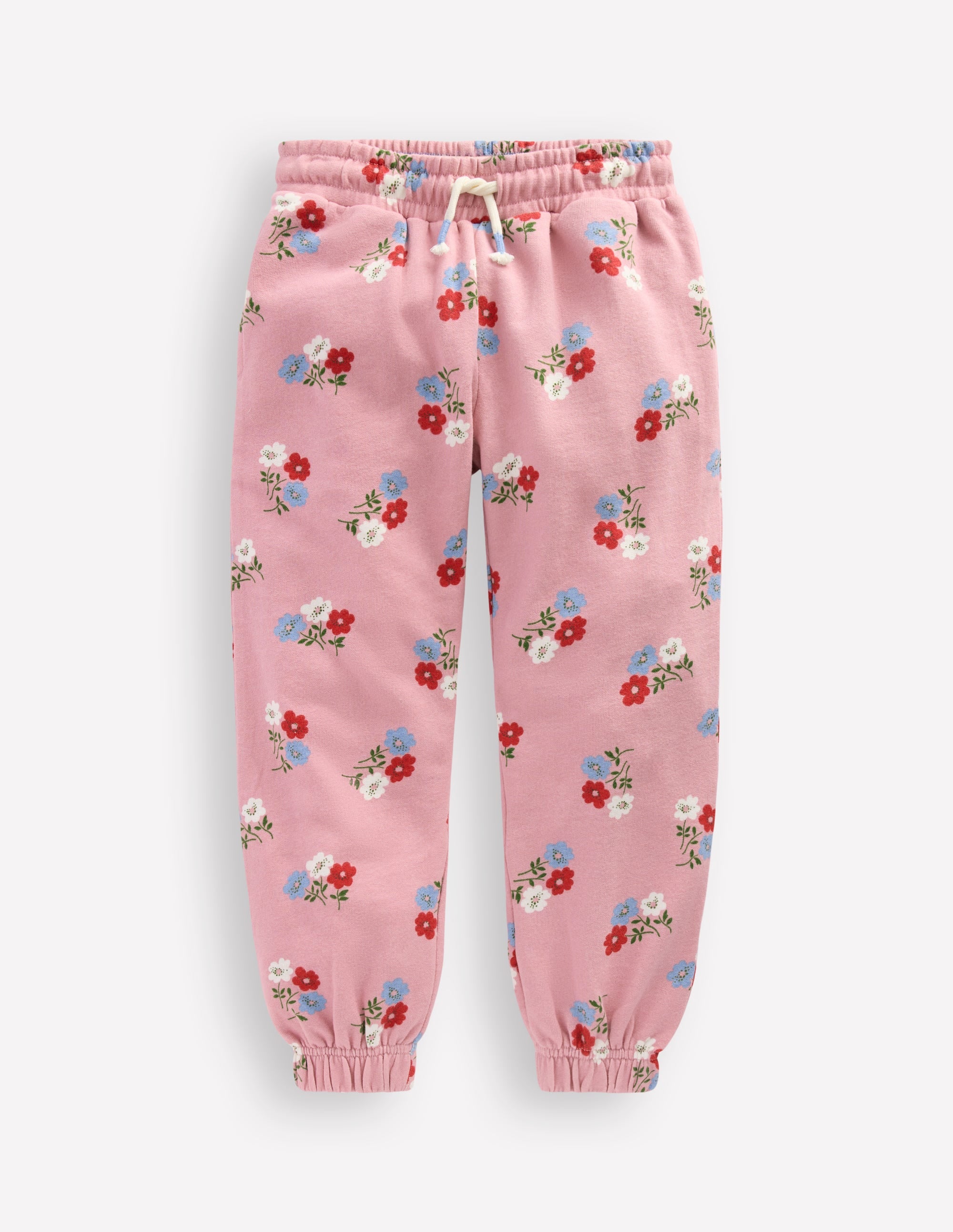 Fun Printed Joggers-Vintage Pink Posy - Image 1