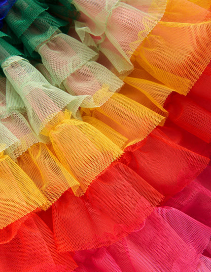 Gestufter Tüllrock-Regenbogen-3