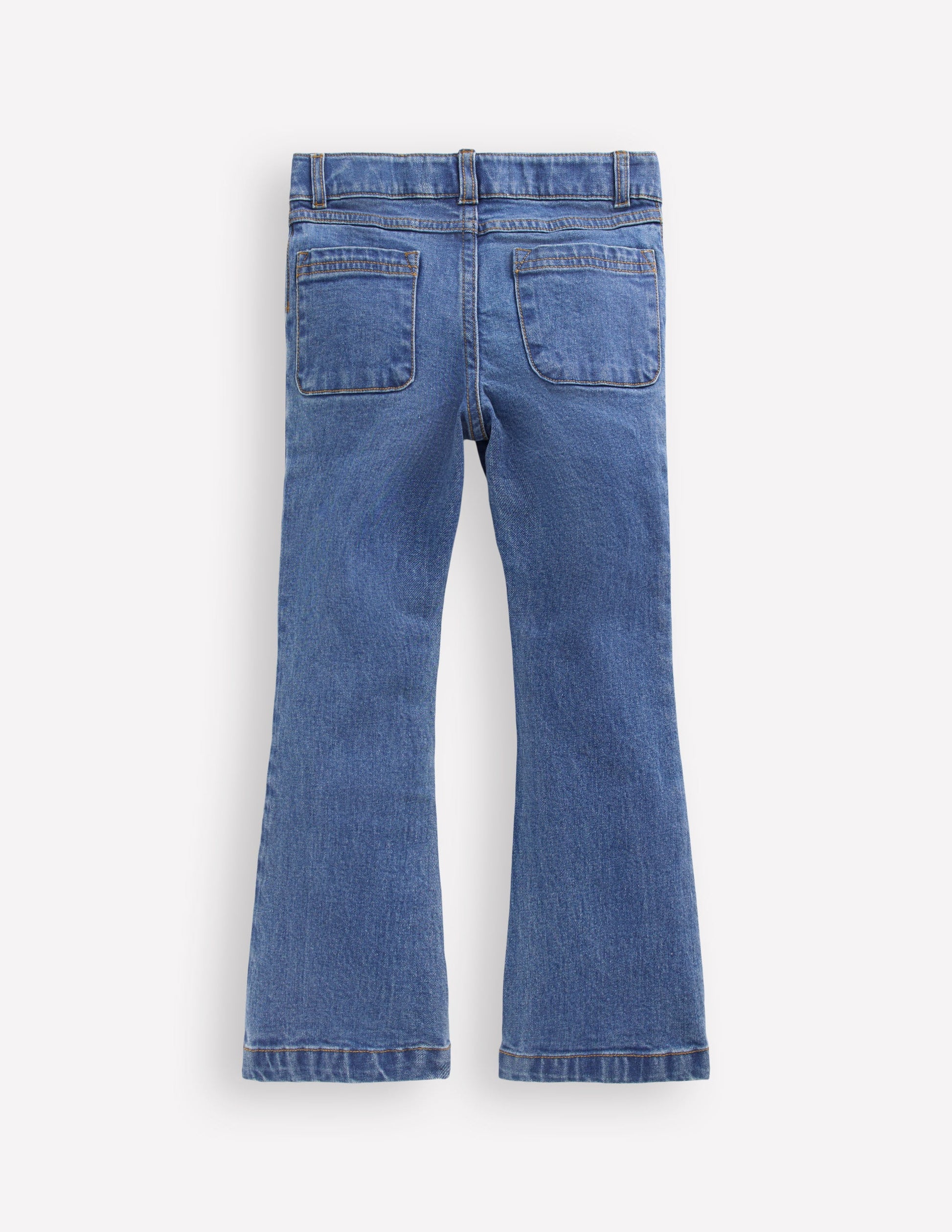 Jeans mit leichtem Schlag-Denim mit Herzen-2