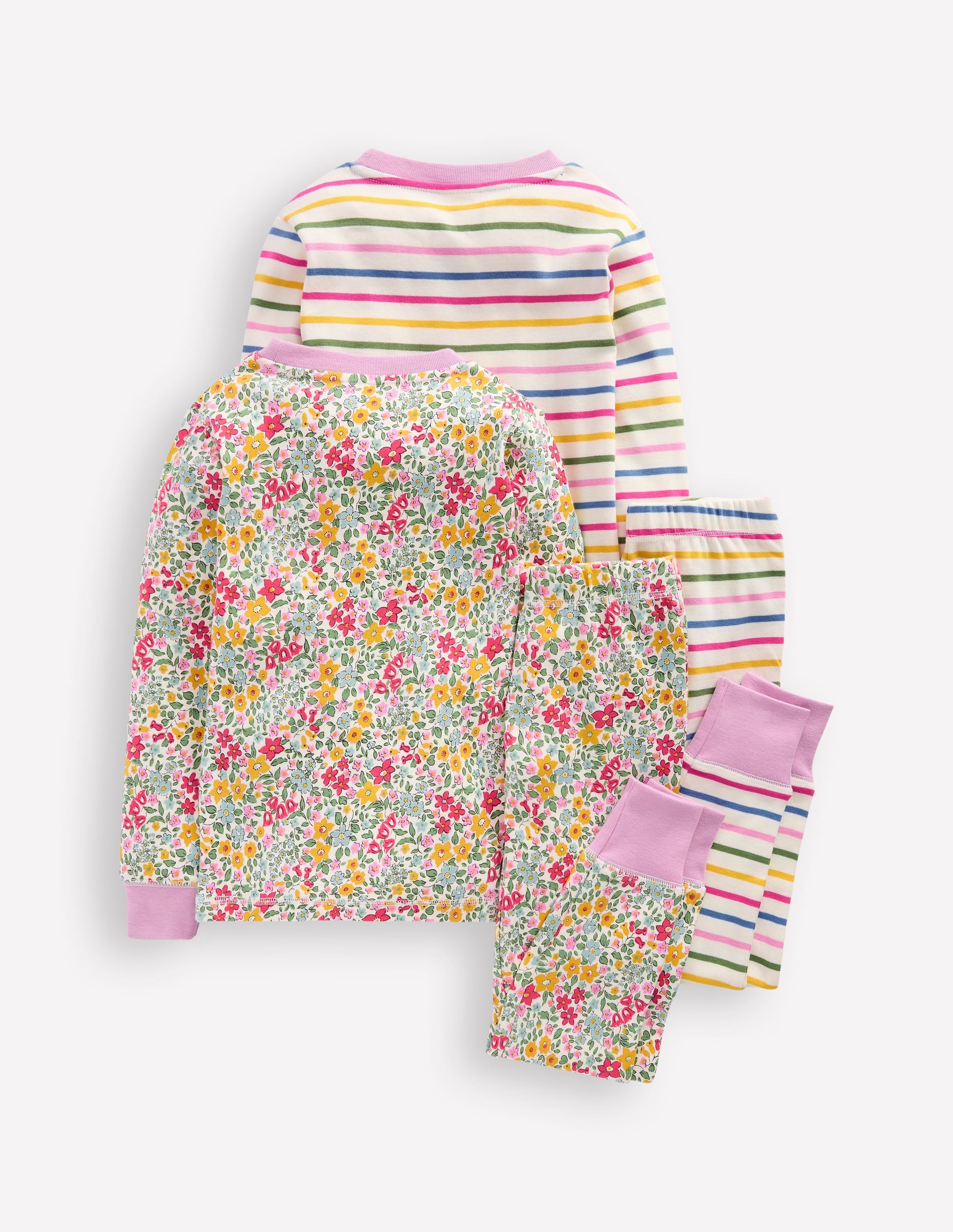 2 pyjamas douillets-Motif Flowerbed Multi Ceylan - Image 2