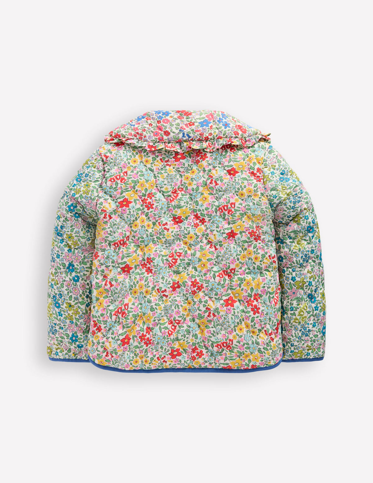 Steppjacke mit Kragen-Rosarot Blumenbeet - Image 2