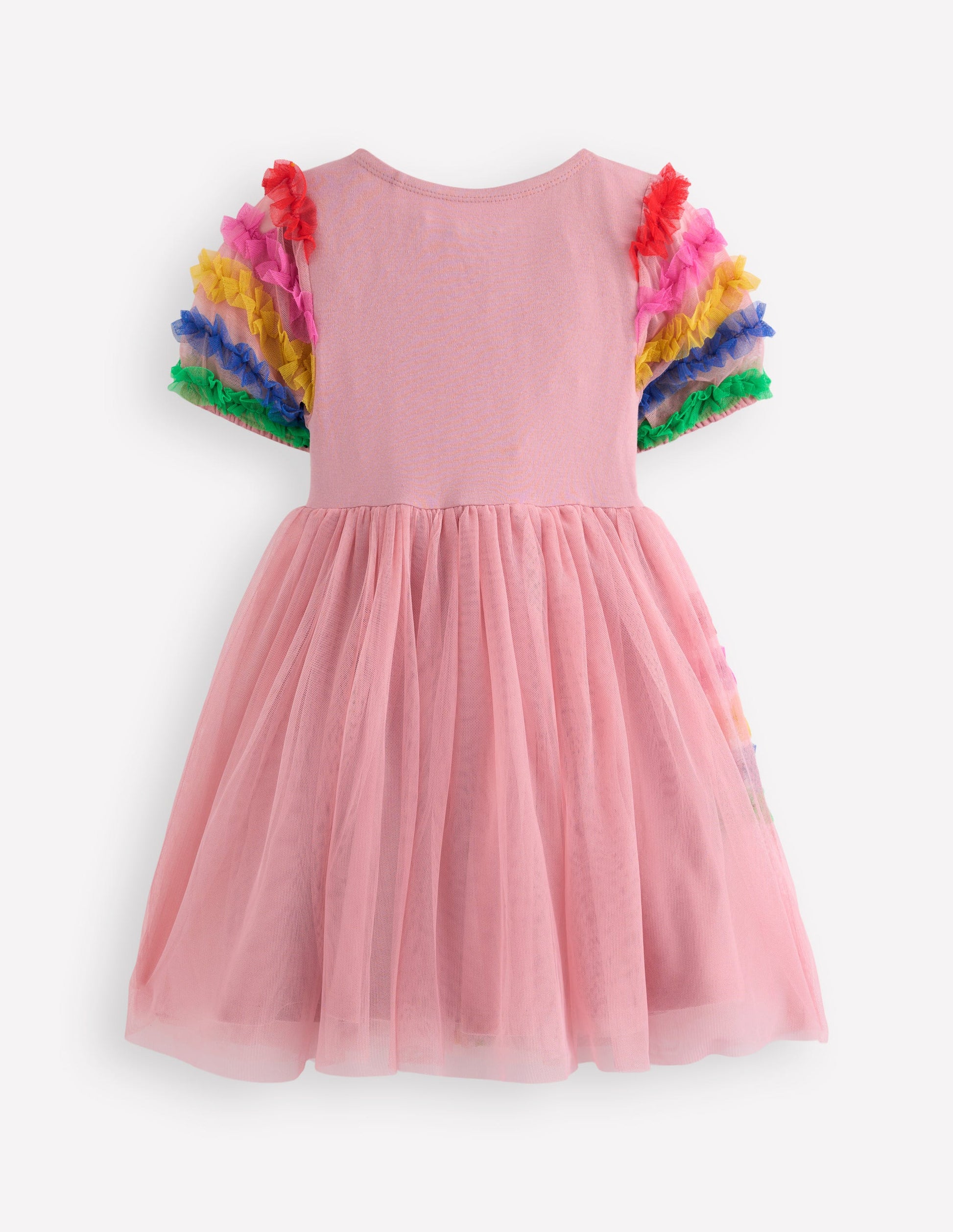 Neues Jersey-Tüllkleid mit Logo-Zephyr Regenbogen-5