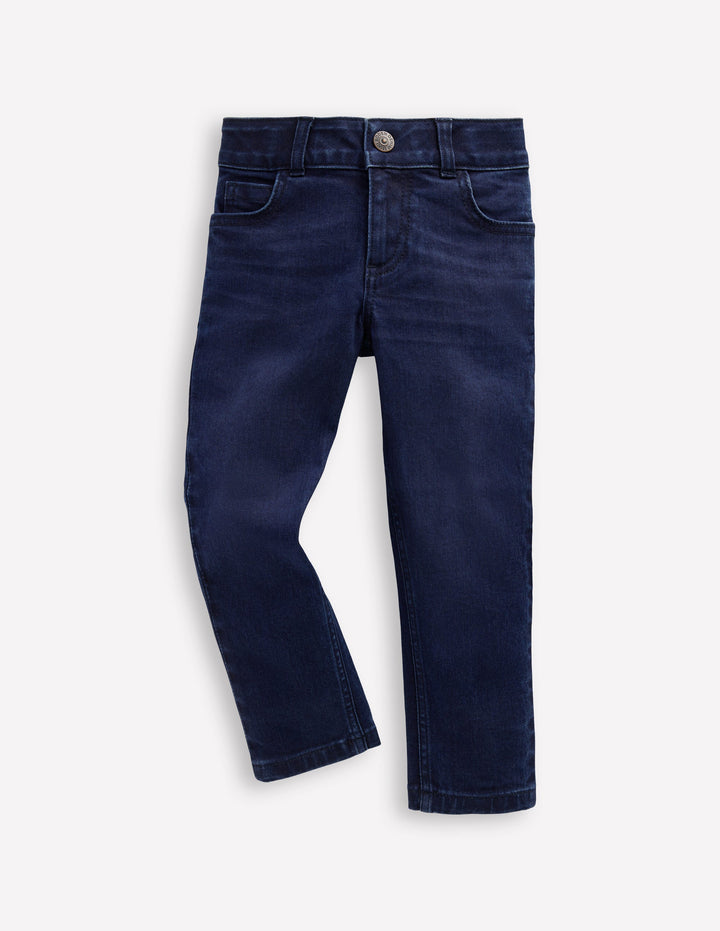 Eng anliegende Adventure-Flex-Jeans-Dunkel Vintage Denim