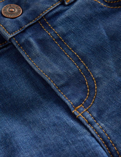 Eng anliegende Adventure-Flex-Jeans-Mittlere Mischung Denim-3