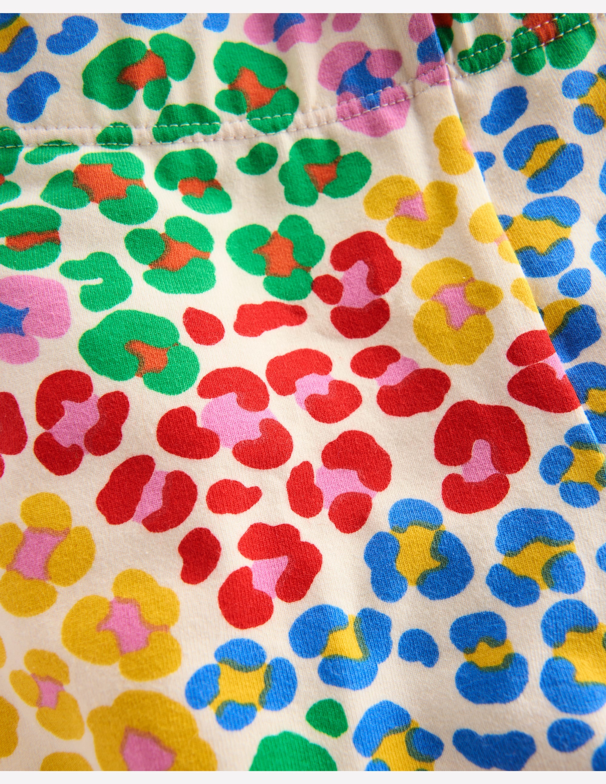 Lustige, verkürzte Leggings-Bunt, Regenbogenfarbenes Leopardenmuster - Image 3