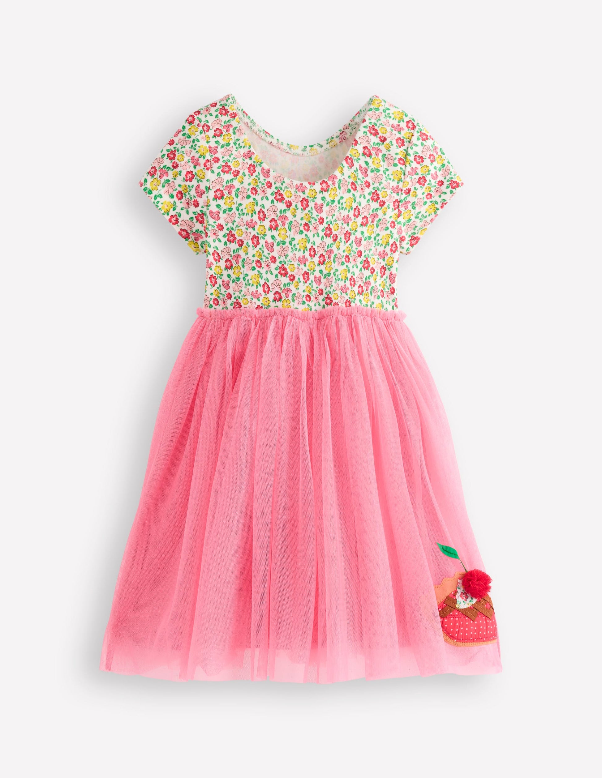 Ami Tüllkleid mit Applikationen-Lachsrosa Desserts-2