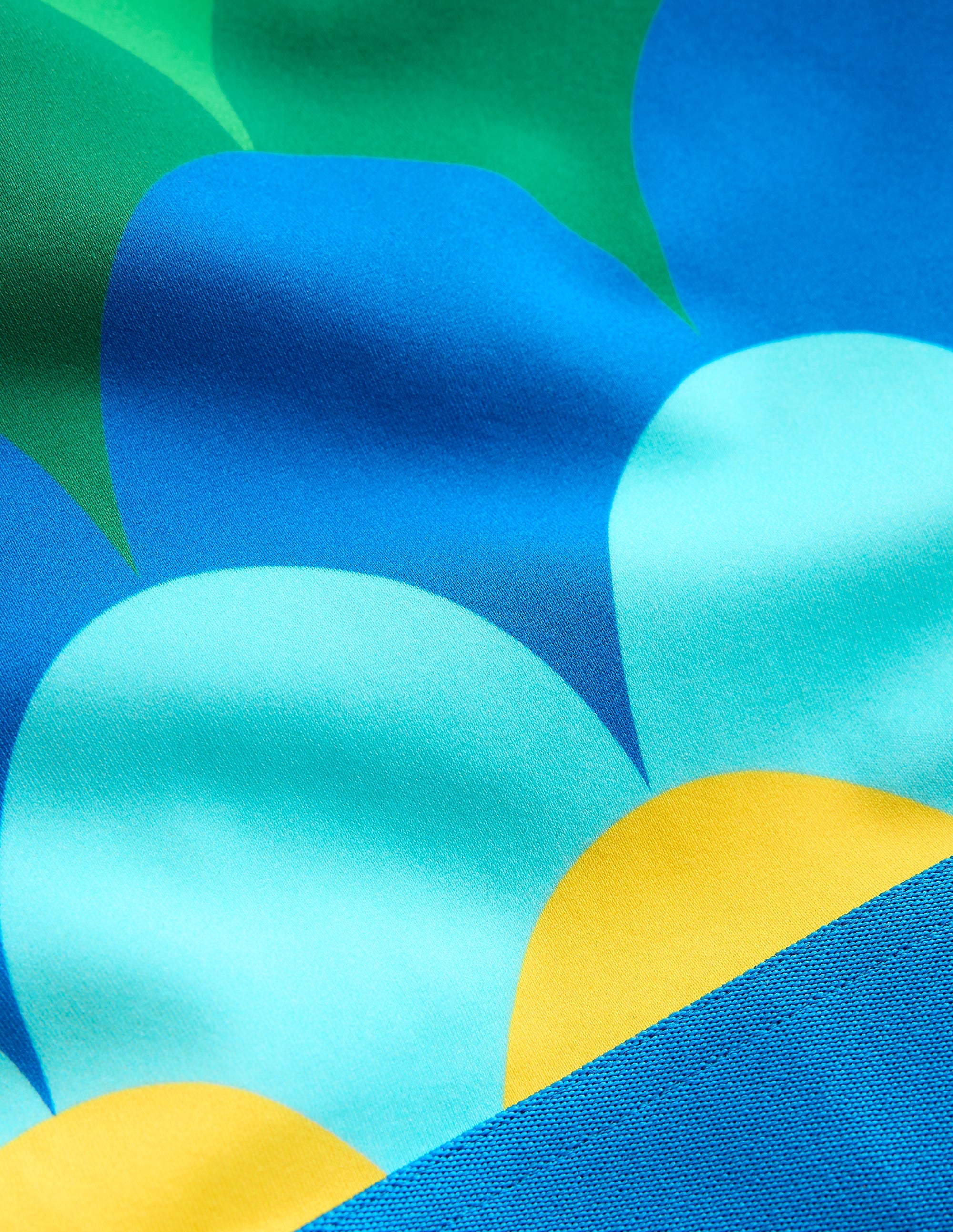 Kurzes Badeshirt-Set-Bunt Muscheln Streifen - Image 3