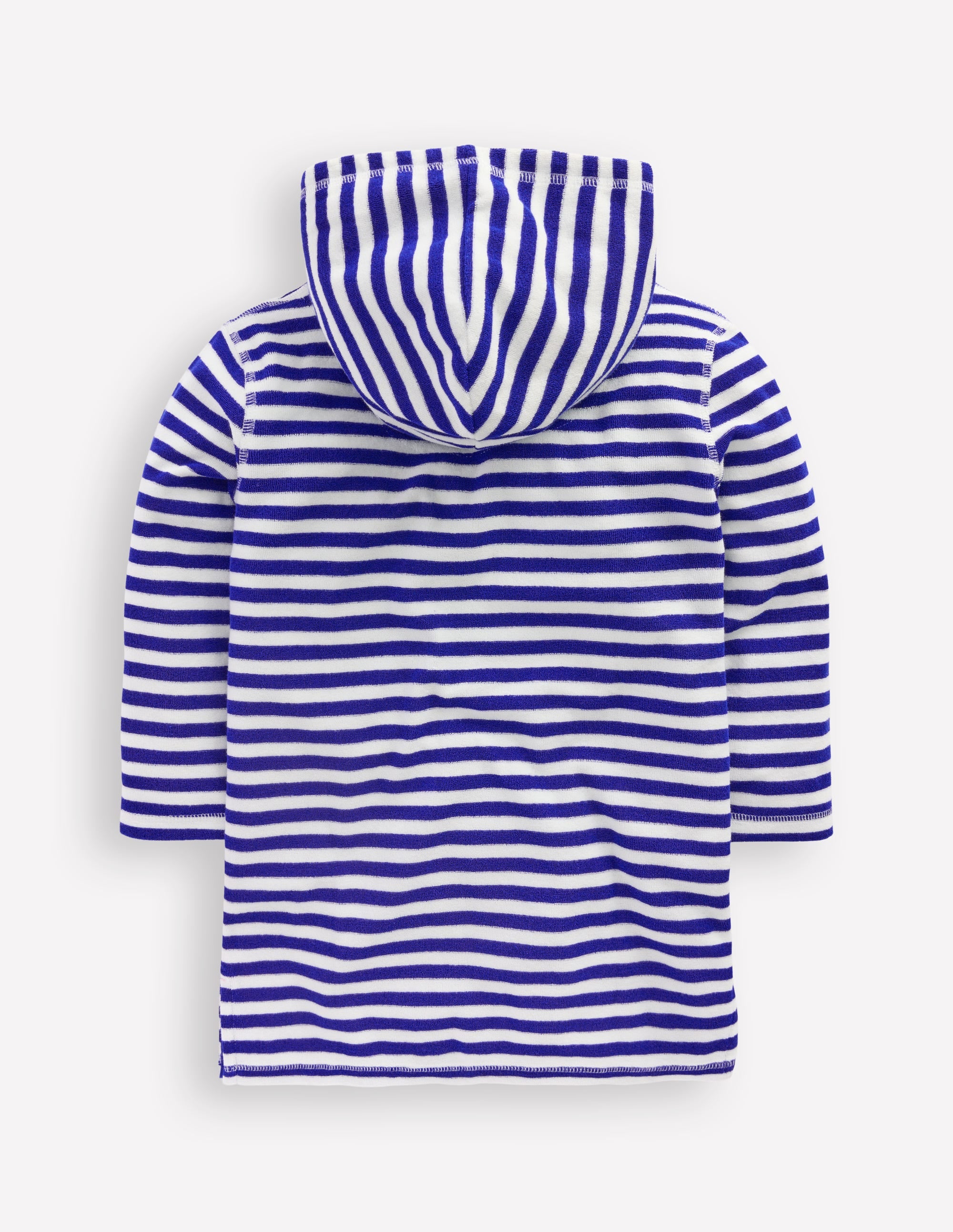 Mara Frottee-Badeponcho-Leuchtendes Blau Obst Streifen - Image 2