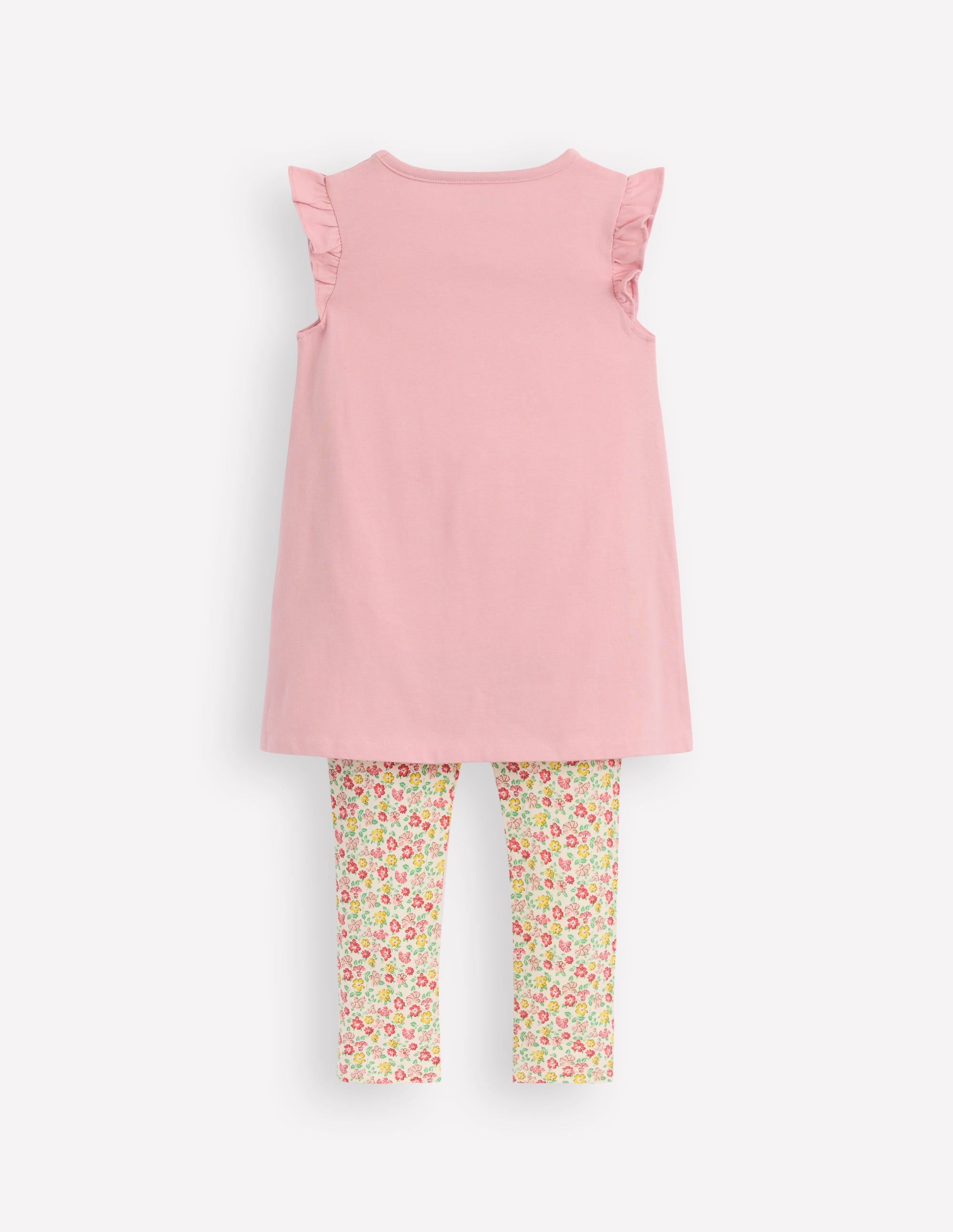 Ensemble avec tunique à manches volantées-Fées rose vintage - Image 2