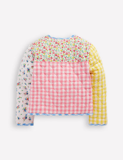 Aurore Wendejacke-Patchwork-Blumen