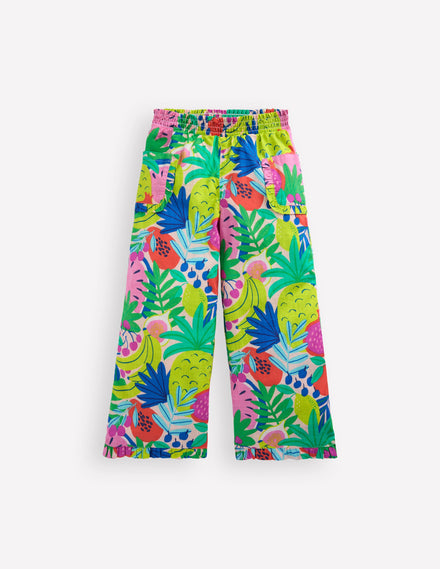 Nostalgische Rüschenhose-Bunt, Tropische Früchte