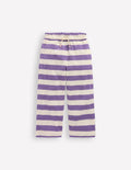 Pantalon en éponge-Ivoire doux/violet aster
