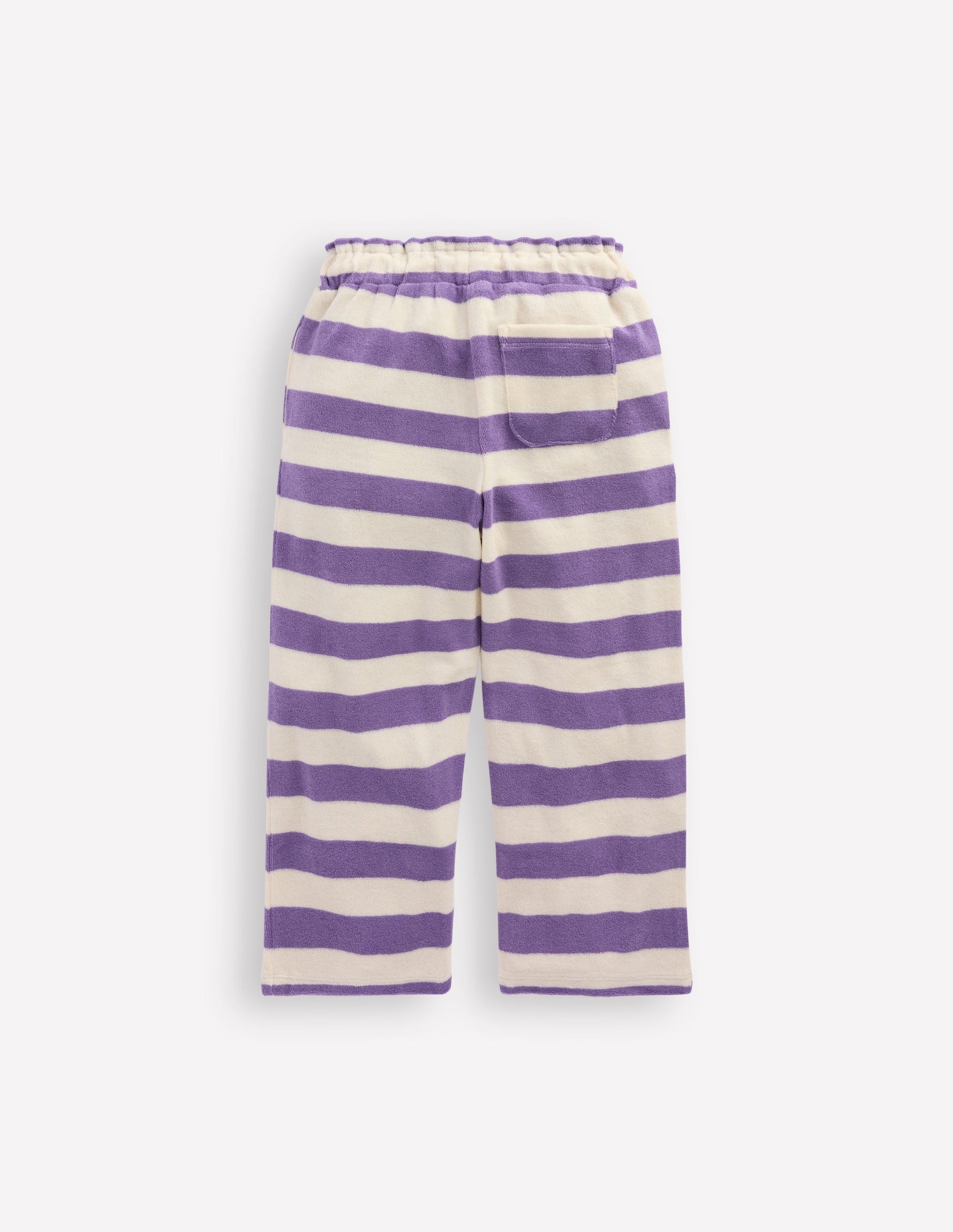Frottee-Hose-Sanftes Naturweiß/Asternlila-3