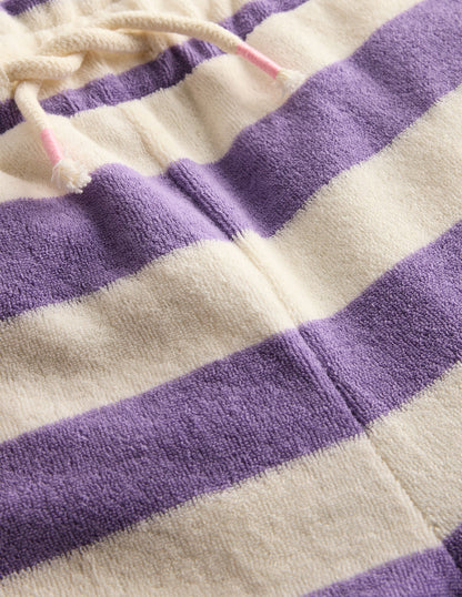 Frottee-Hose-Sanftes Naturweiß/Asternlila-4
