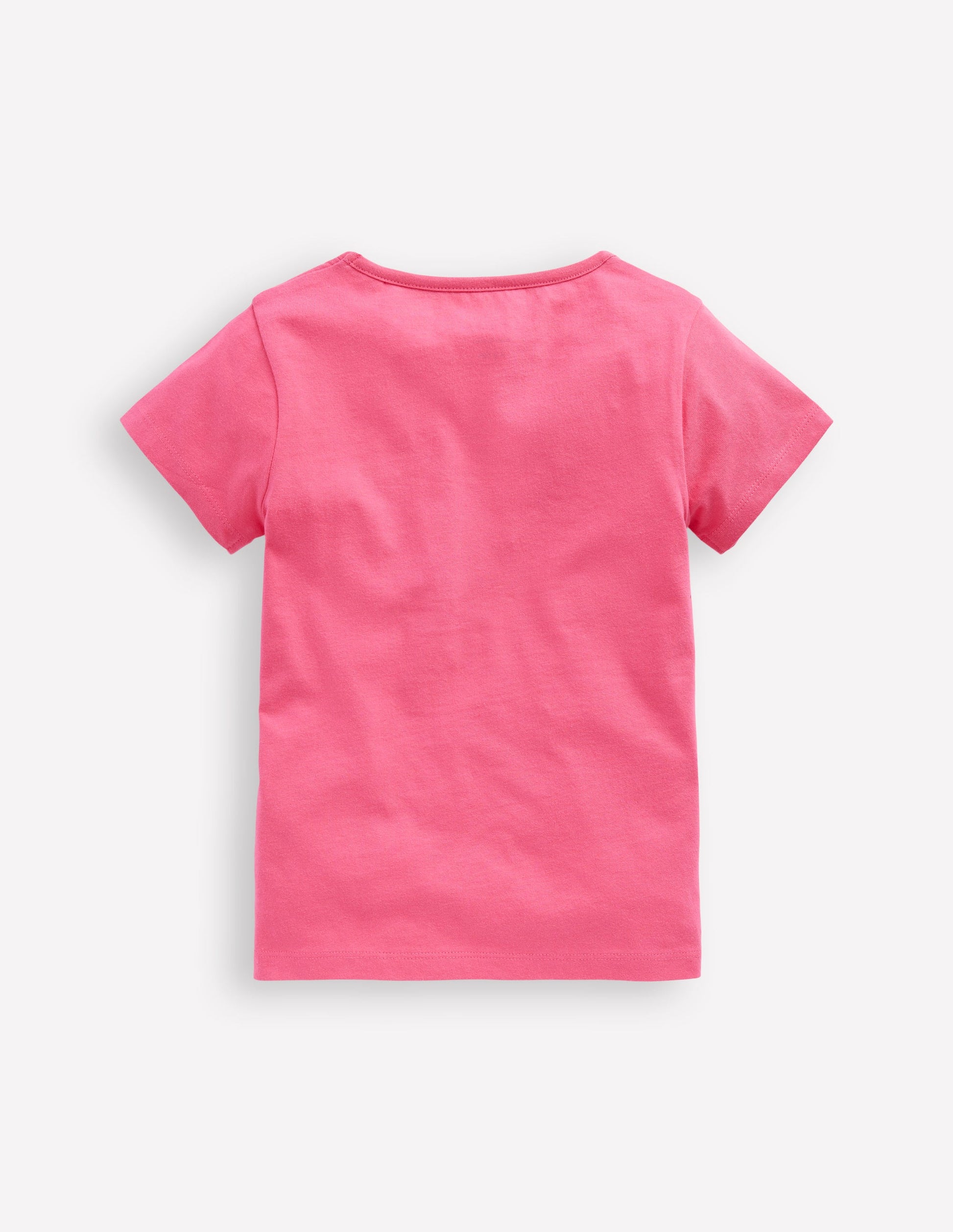 T-shirt manches courtes à appliqué-Chat rose pétale-4