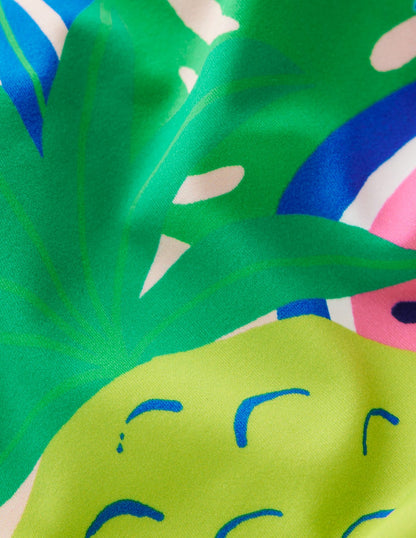 Bikini mit Rüschenträgern-Bunt, Tropische Früchte