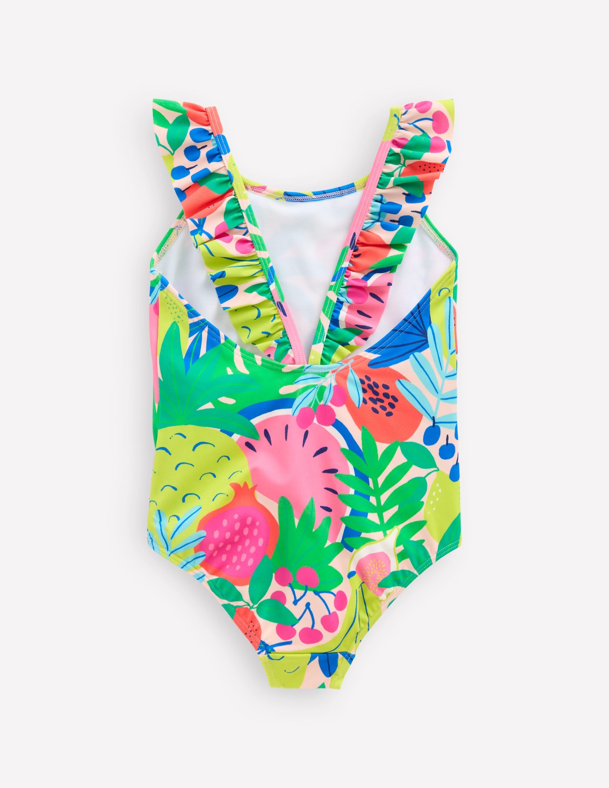 Maillot de bain Hallie à bretelles volantées-Fruit tropical multi - Image 2
