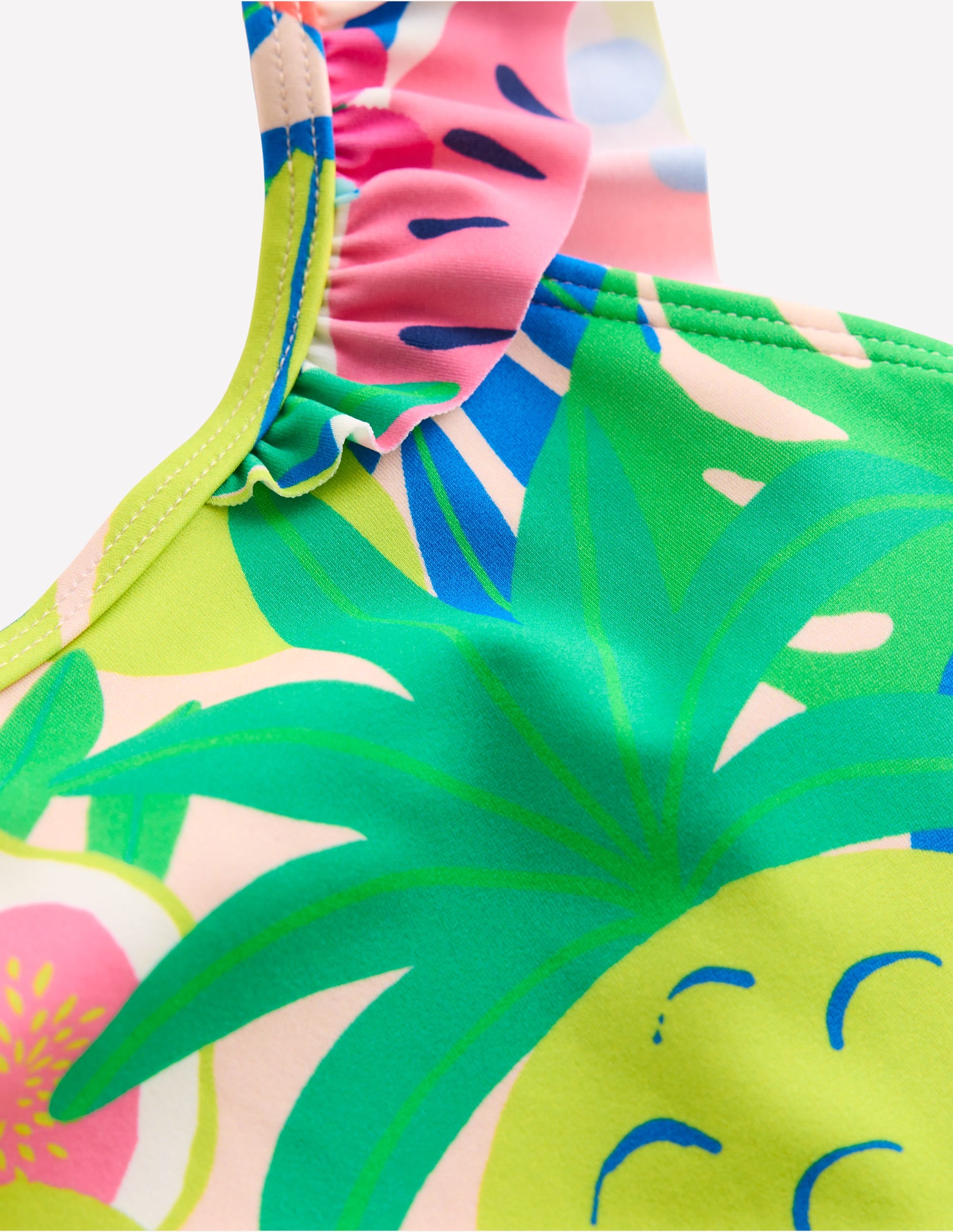 Maillot de bain Hallie à bretelles volantées-Fruit tropical multi - Image 3