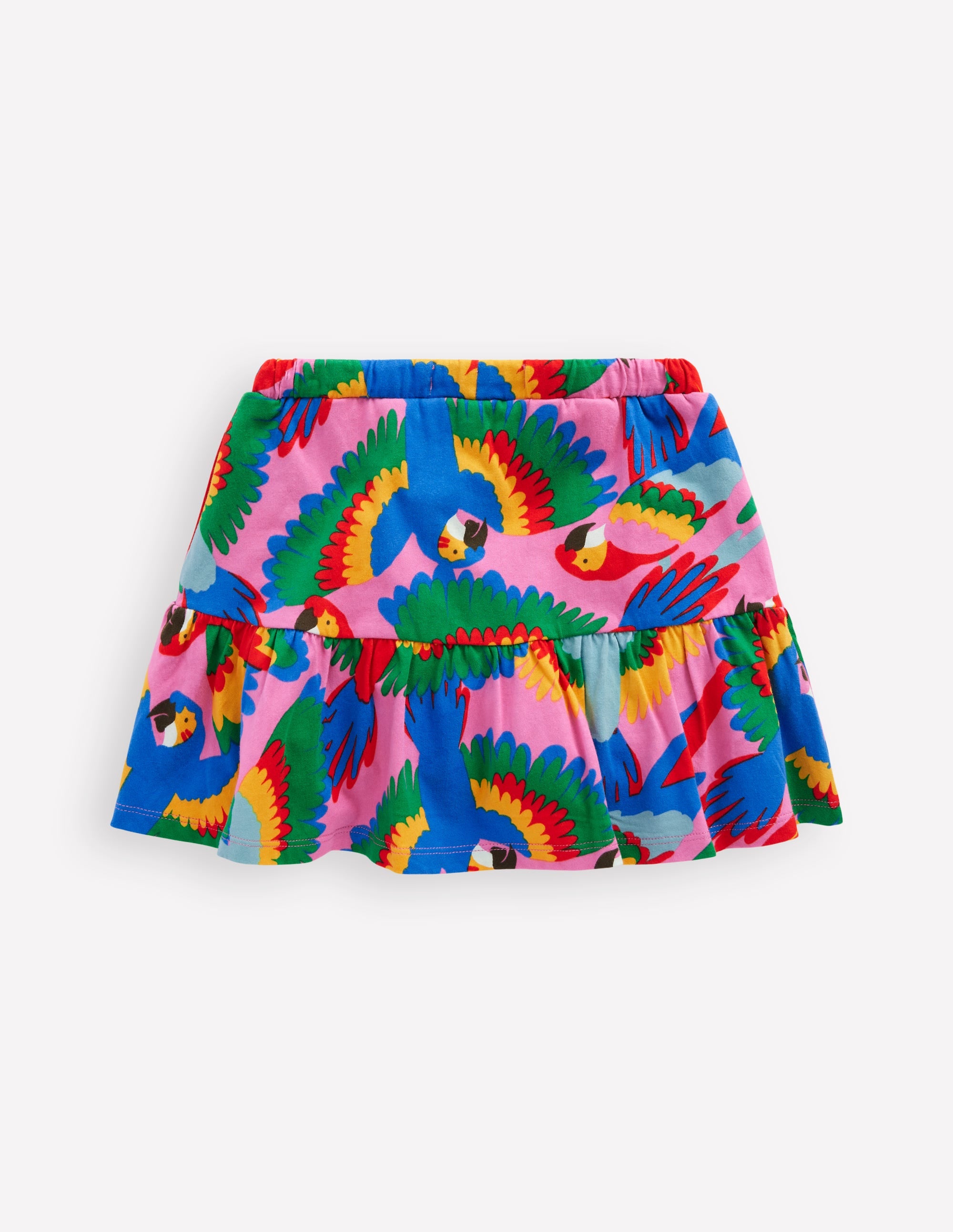 Jupe-short volantée en jersey-Perroquet arc-en-ciel multi - Image 2
