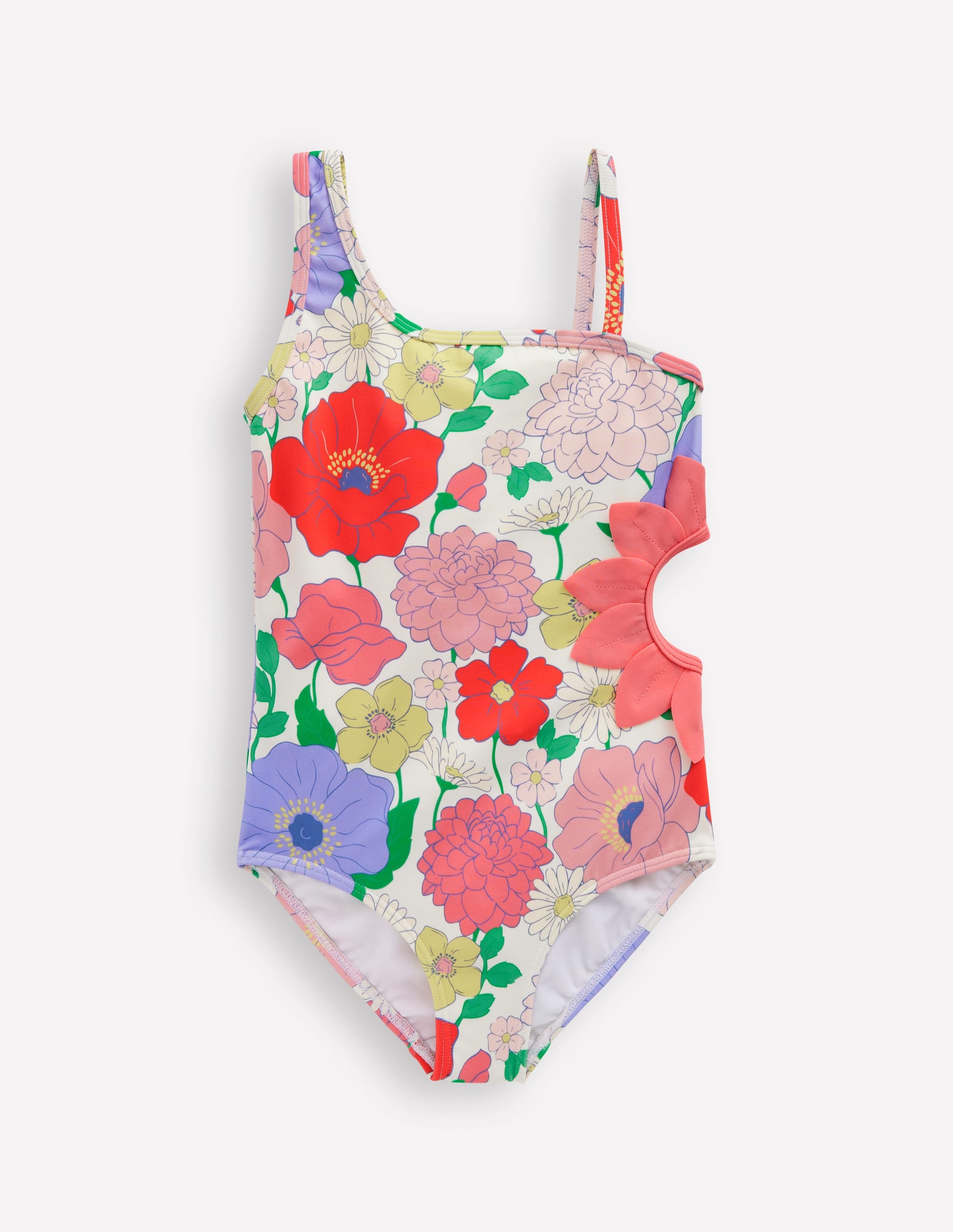 Maillot de bain Lettice à découpes-Motif Summer Garden multi - Image 1