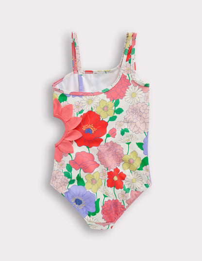 Lettice Badeanzug mit Cut-out-Bunt Sommergarten