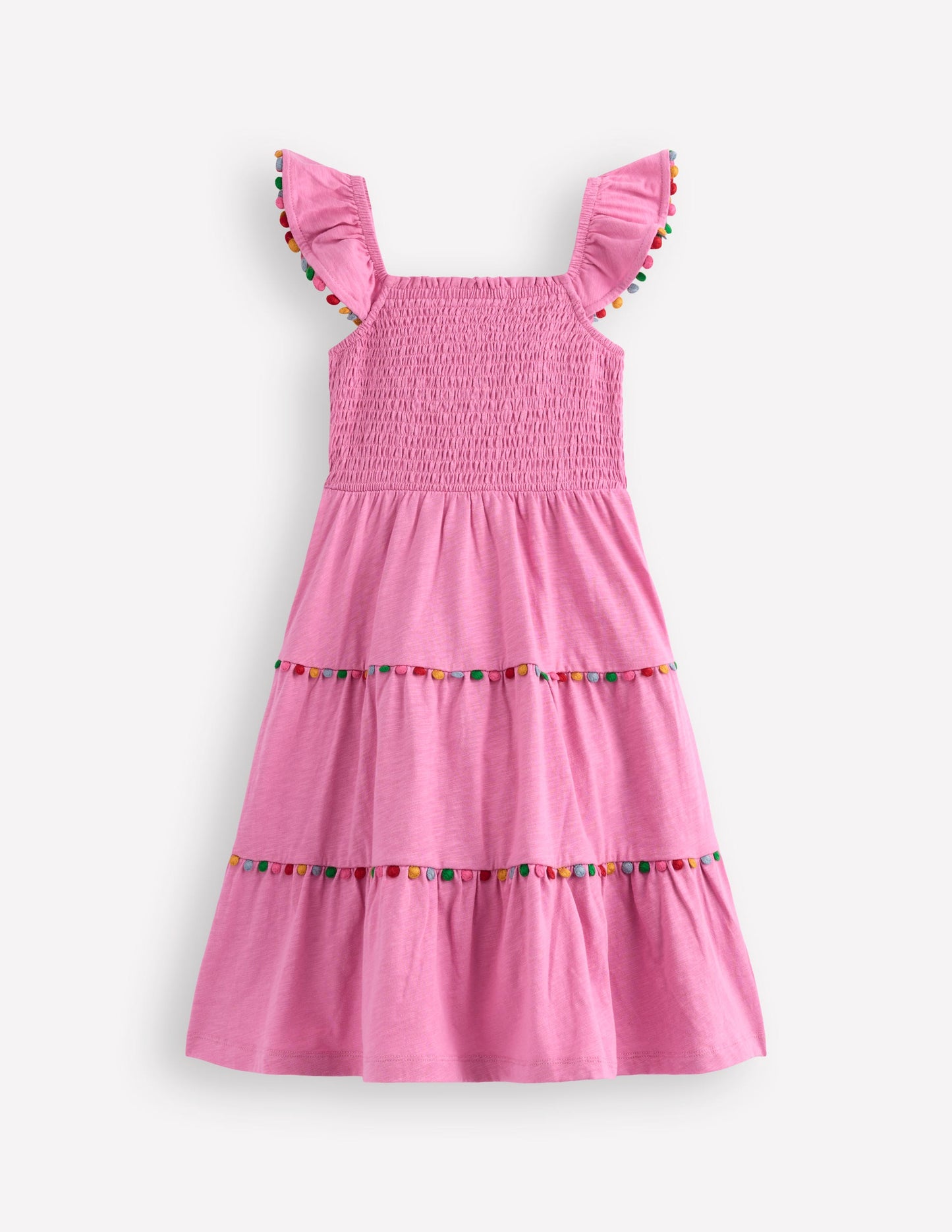 Addison Kleid mit Bommeln zum Herumwirbeln-Blasspink