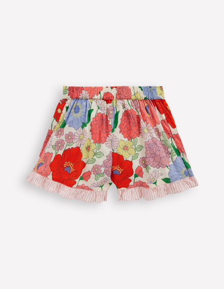 Wickel-Skort mit Rüschen-Bunt Sommergarten
