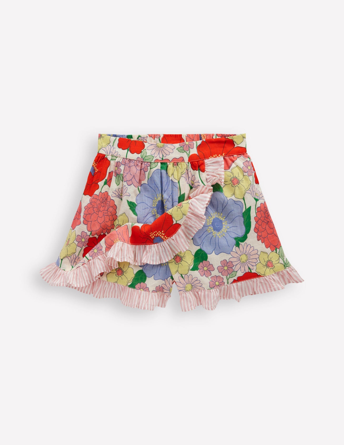 Wickel-Skort mit Rüschen-Bunt Sommergarten