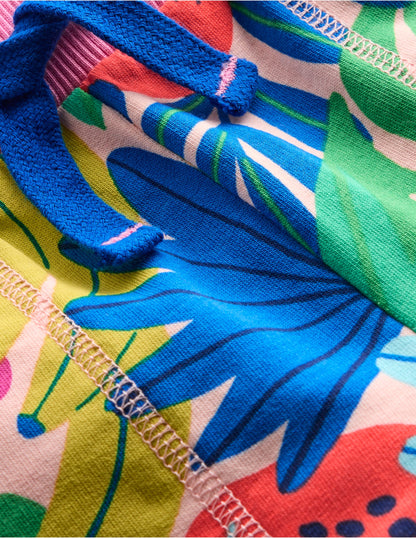 Bedruckte Jerseyshorts-Bunt, Tropische Früchte