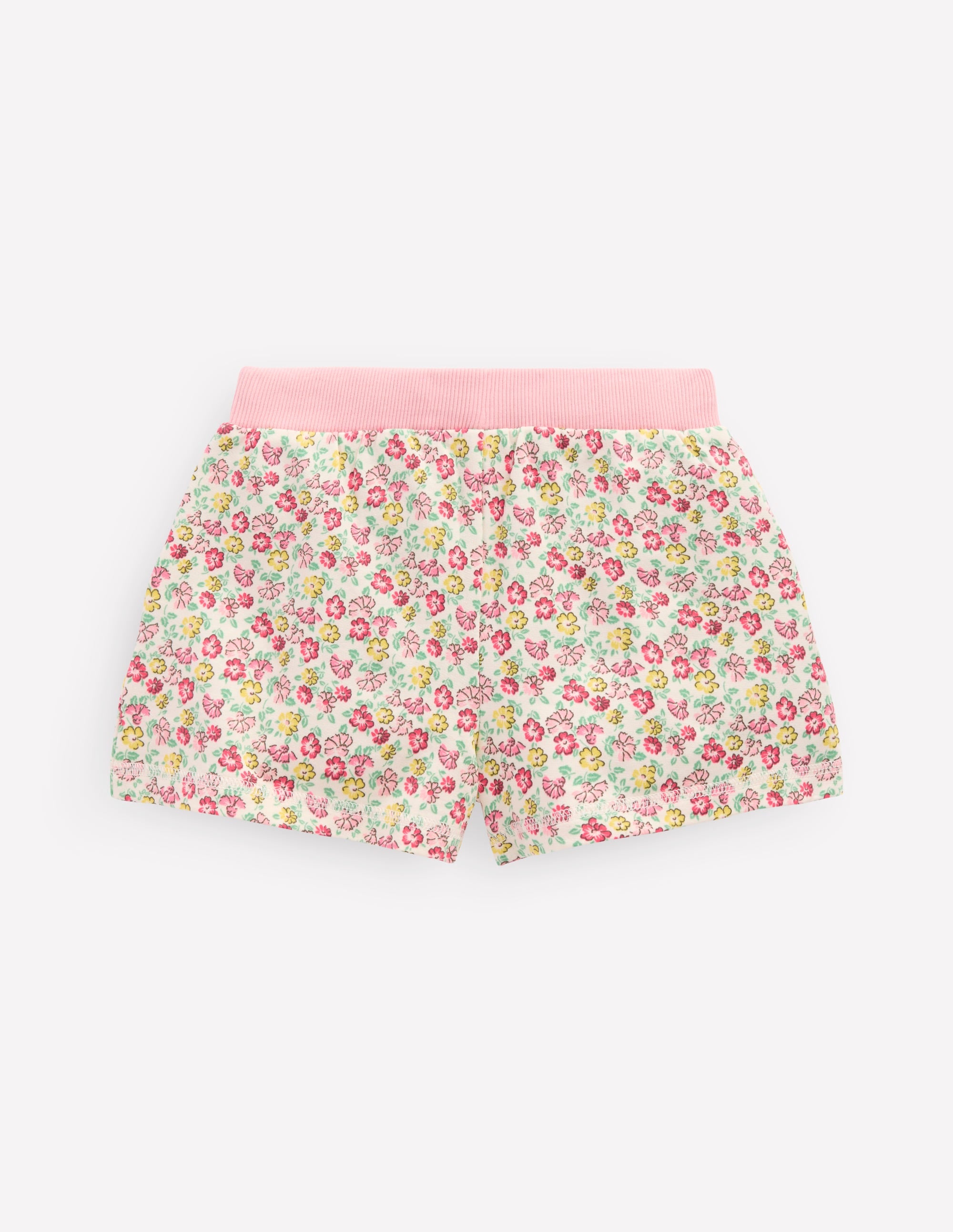Bedruckte Jerseyshorts-Bunt Sommer Blumenbeet - Image 2