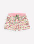 Bedruckte Jerseyshorts-Bunt Sommer Blumenbeet