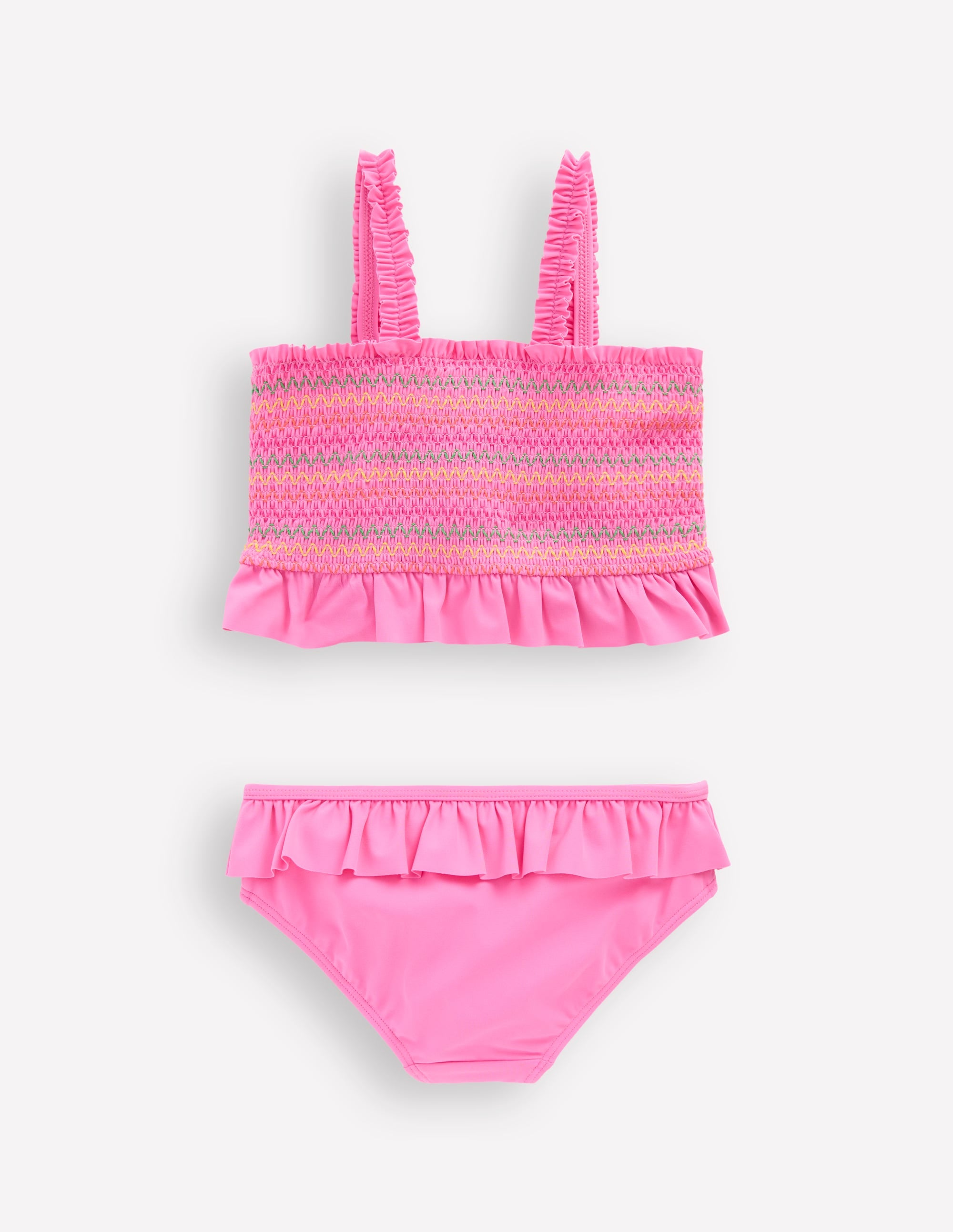 Hübscher Bikini mit Schößchen-Rosa Obst - Image 2