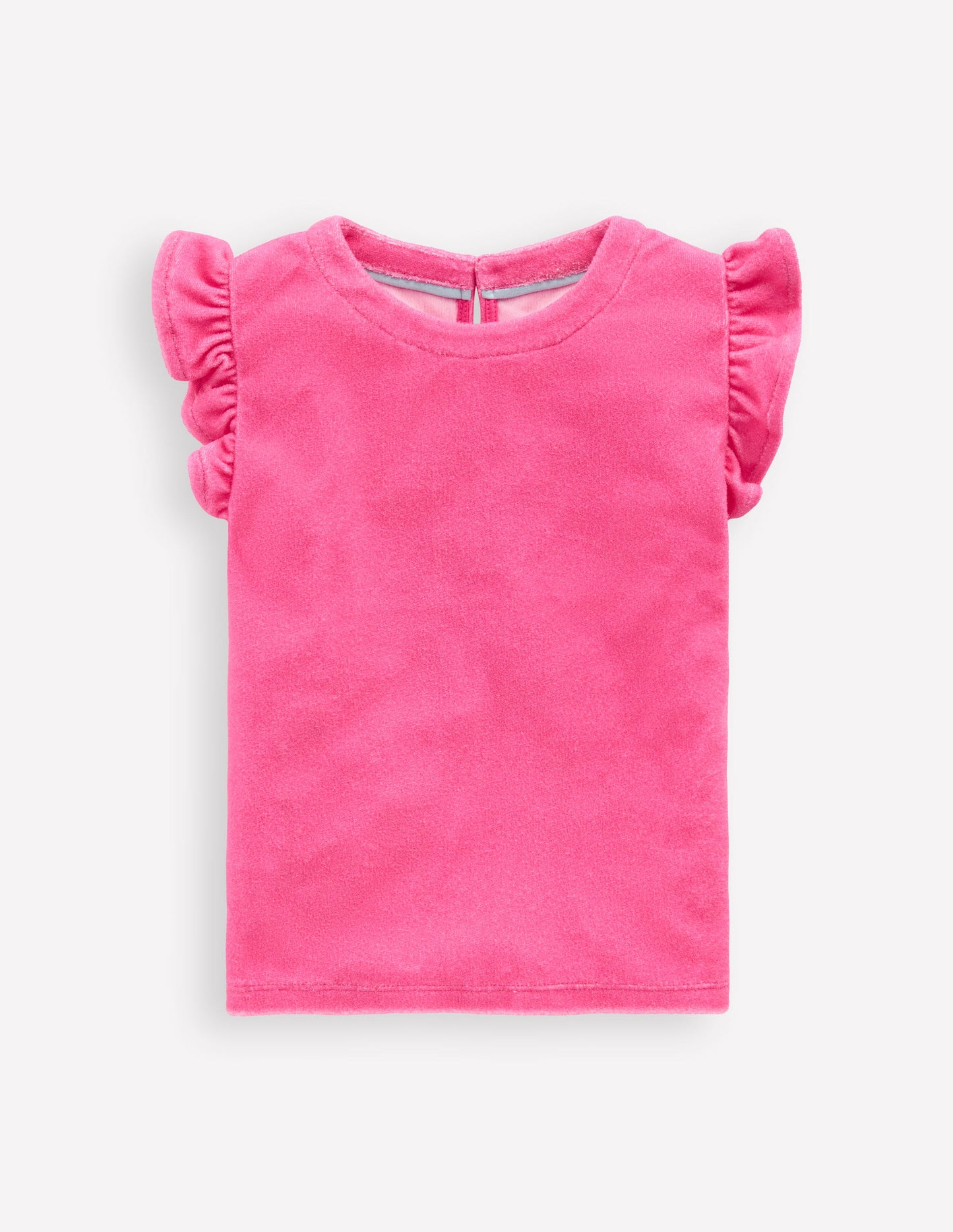 Lockeres Frottee-Oberteil-Sorbet-Rosa