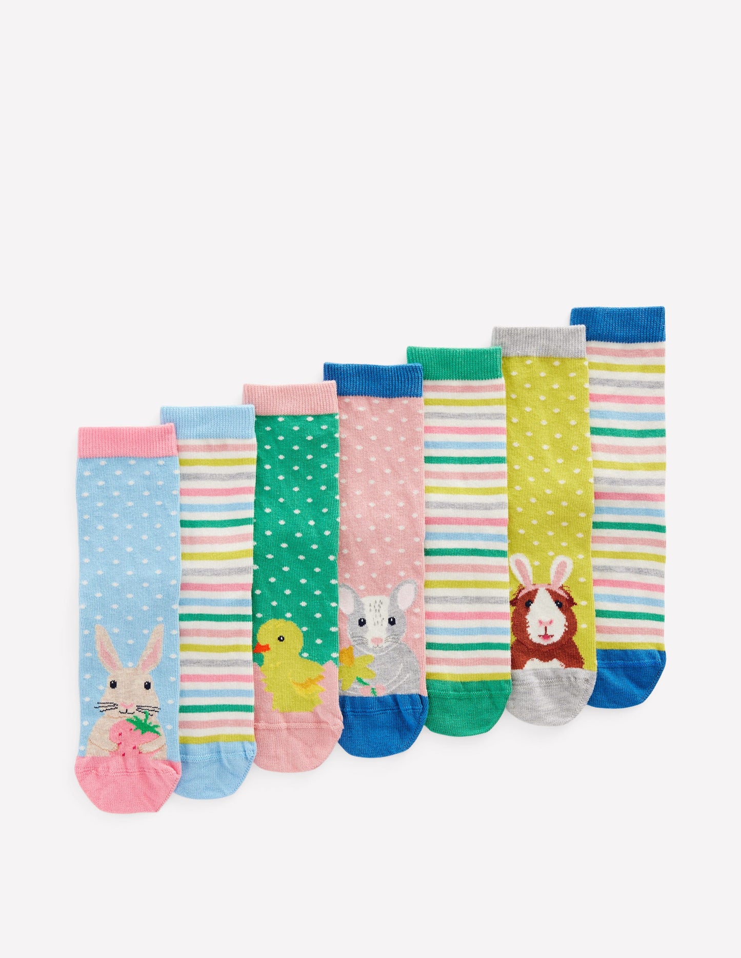 7 paires de chaussettes-Animaux de Pâques