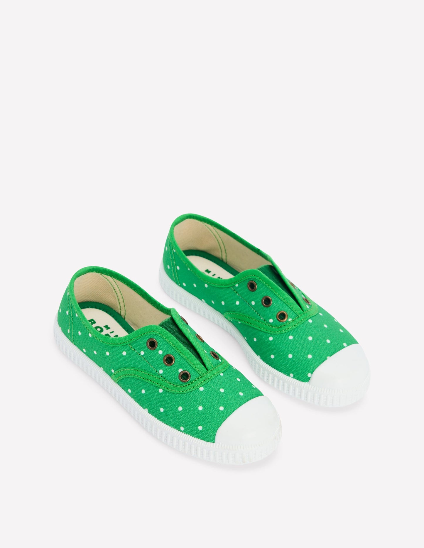 Chaussures sans lacets en toile à enfiler-Vert printemps