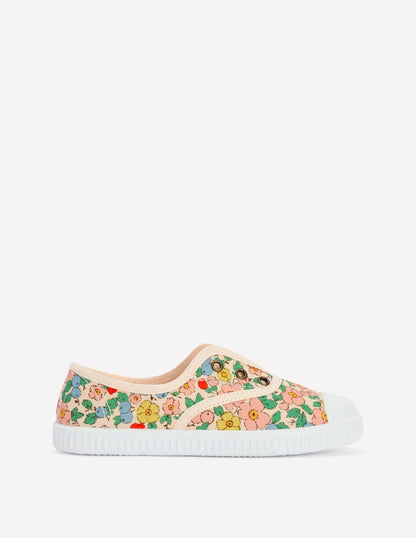 Chaussures sans lacets en toile à enfiler-Bunt Floral