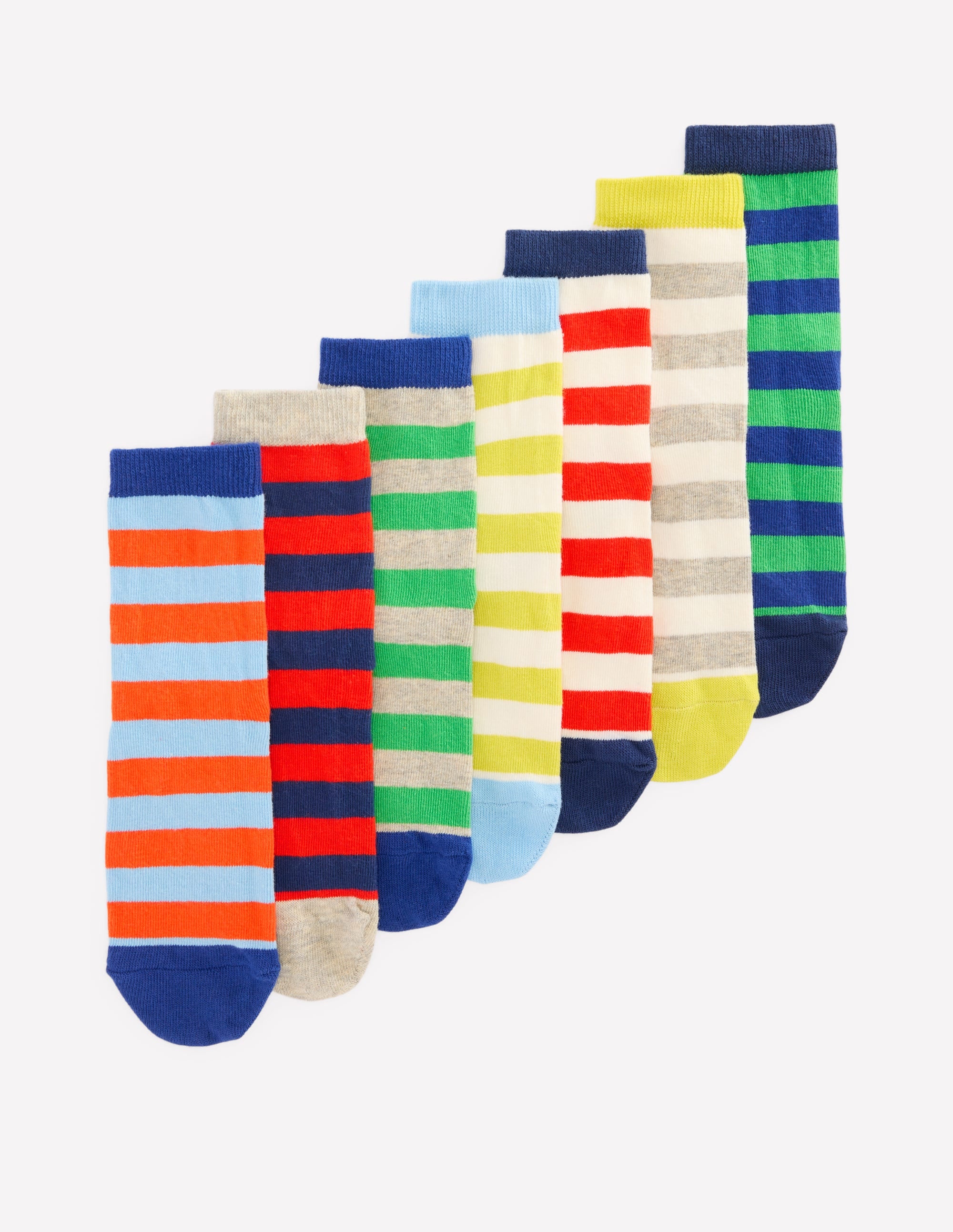 7 paires de chaussettes-Rayé - Image 1
