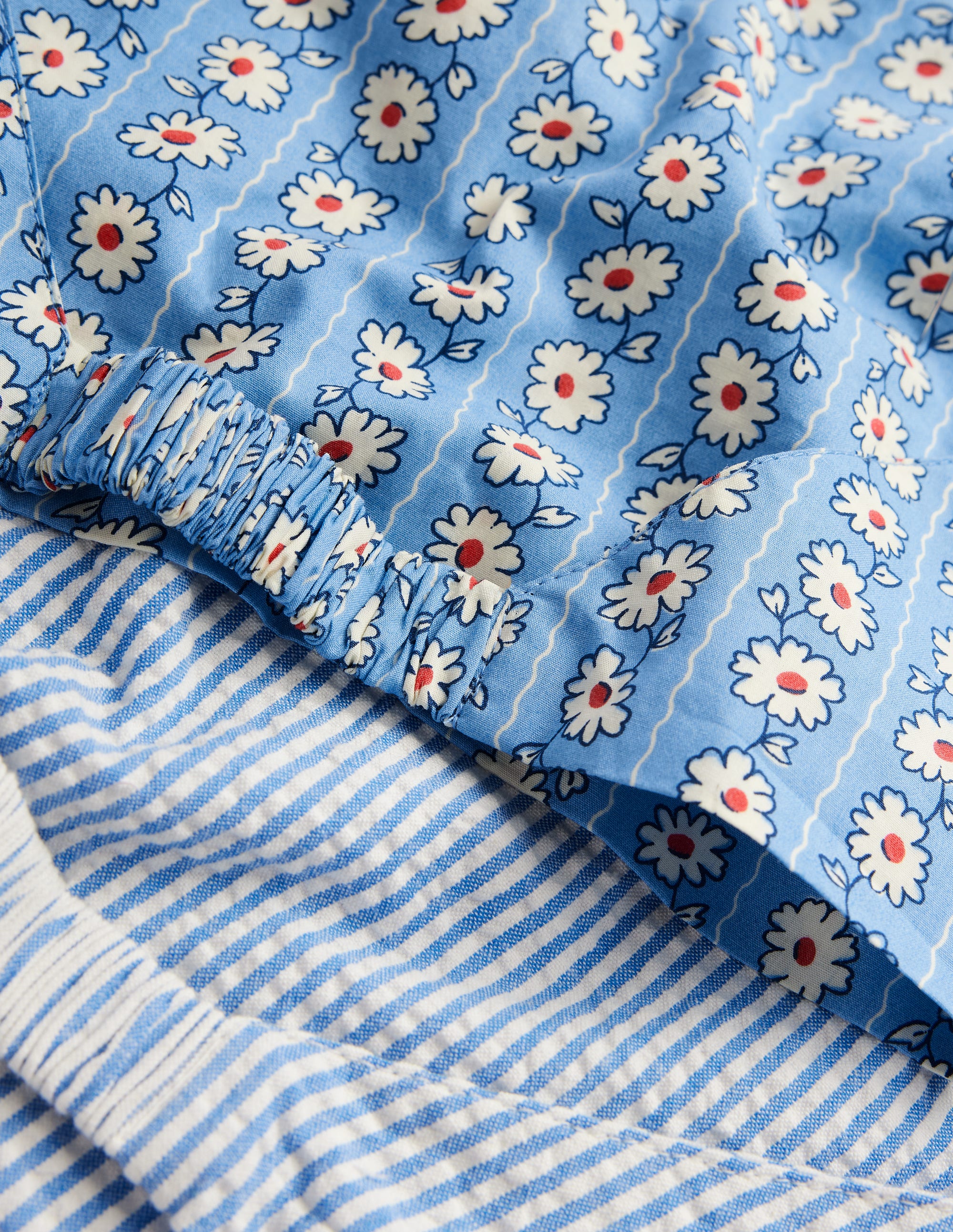 2 fichus-Rayé pâquerette bleu - Image 2