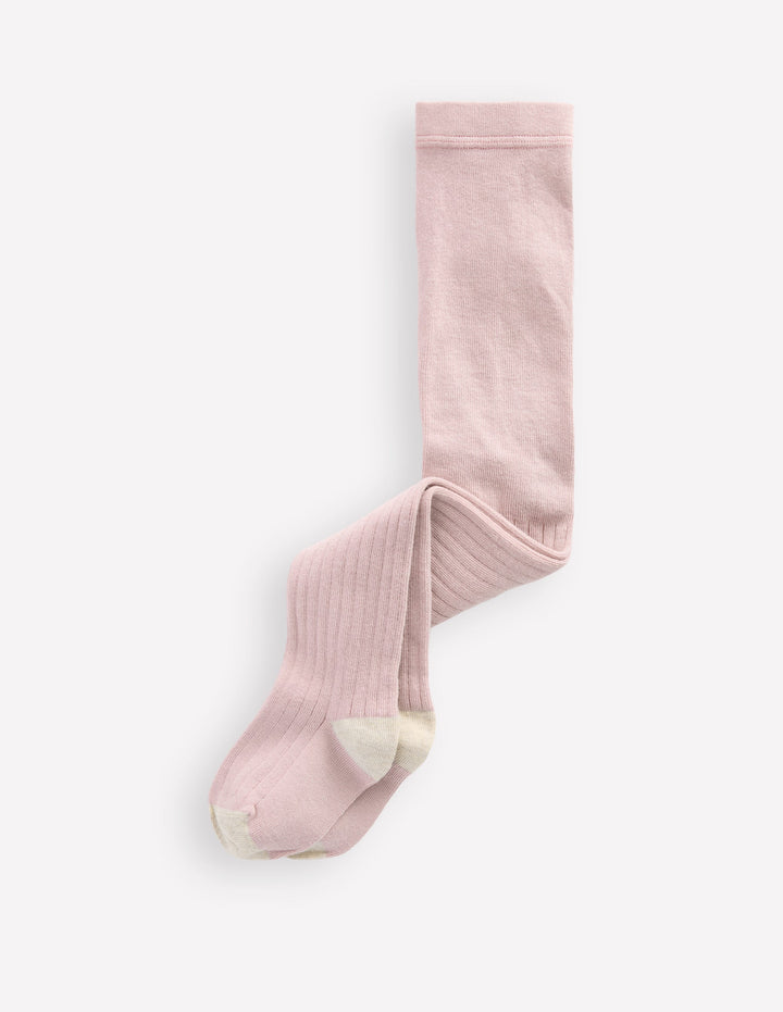Gerippte Baby-Strumpfhose-Blasspink