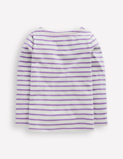 Ella Breton-Ivory / Aster Purple Stripe