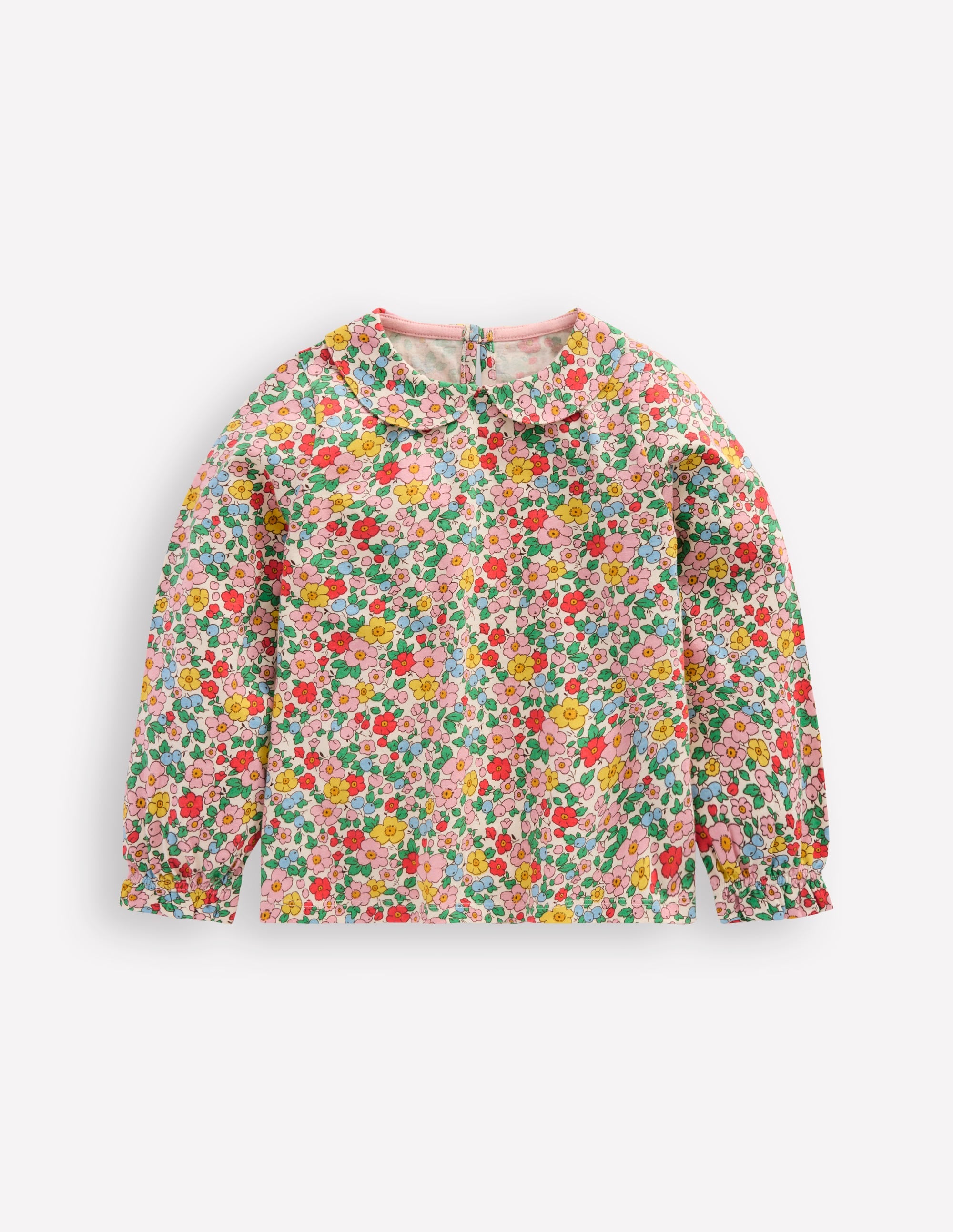Top à col en jersey-Fleur de pommier vanille - Image 1